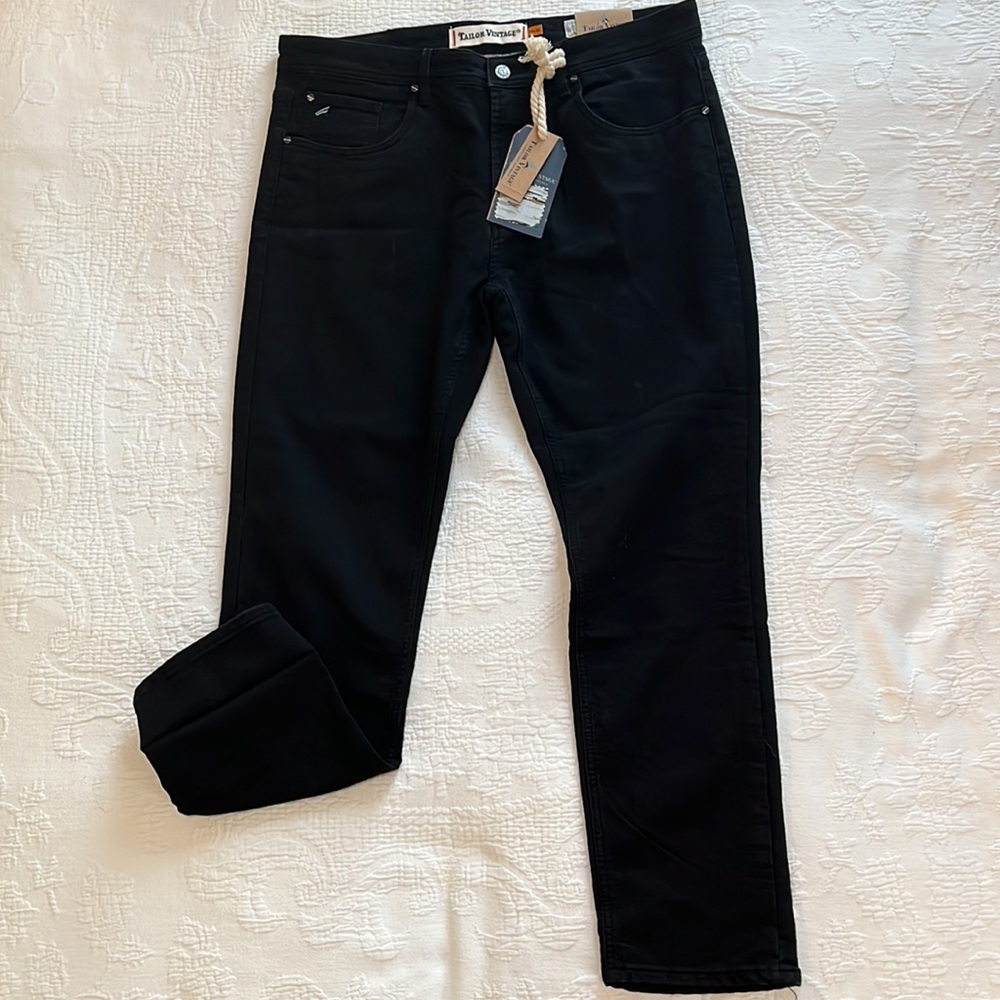 Tailor Vintage Men's Black Jeans